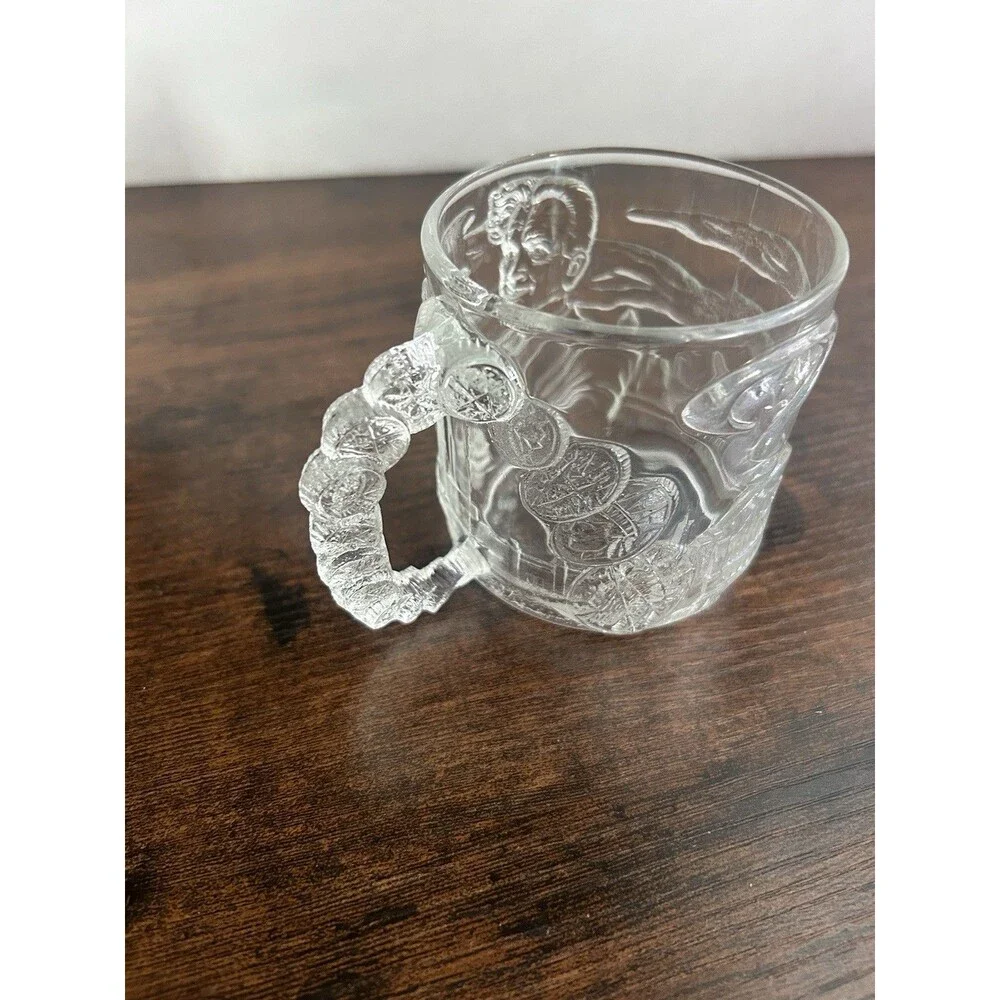 McDONALD'S  TWO-FACE  VINTAGE BATMAN FOREVER DRINKING GLASS 1995 DC Comics